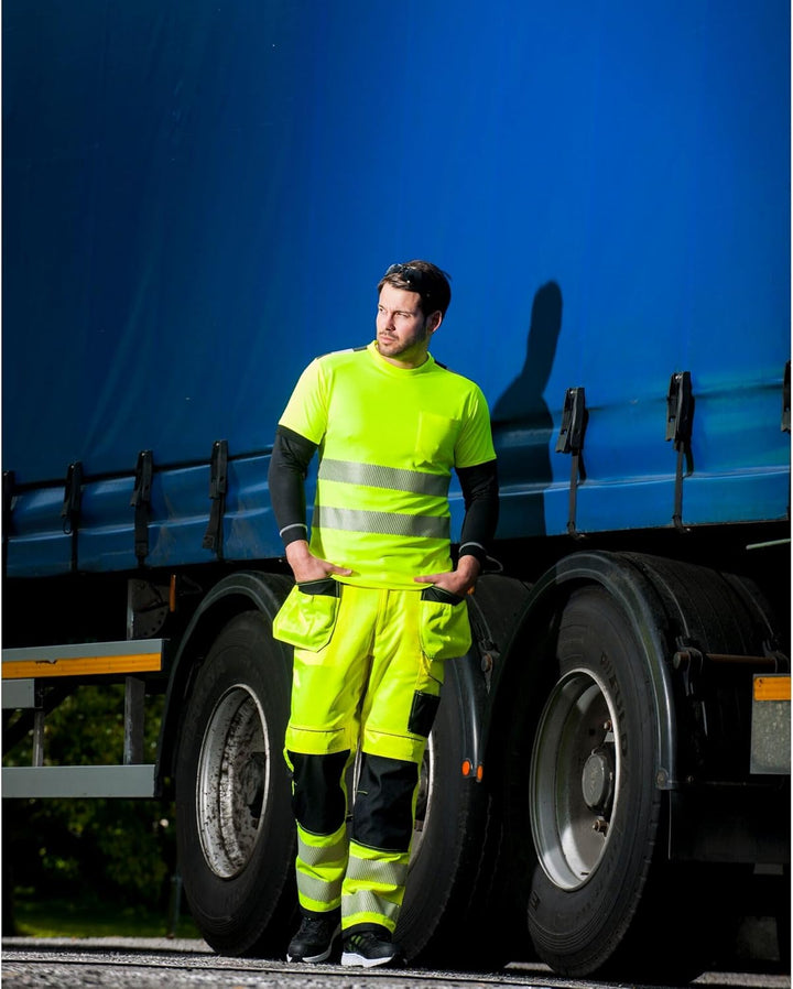 PW3 T-Shirt Manica Corta Hi-Vis, Gelb