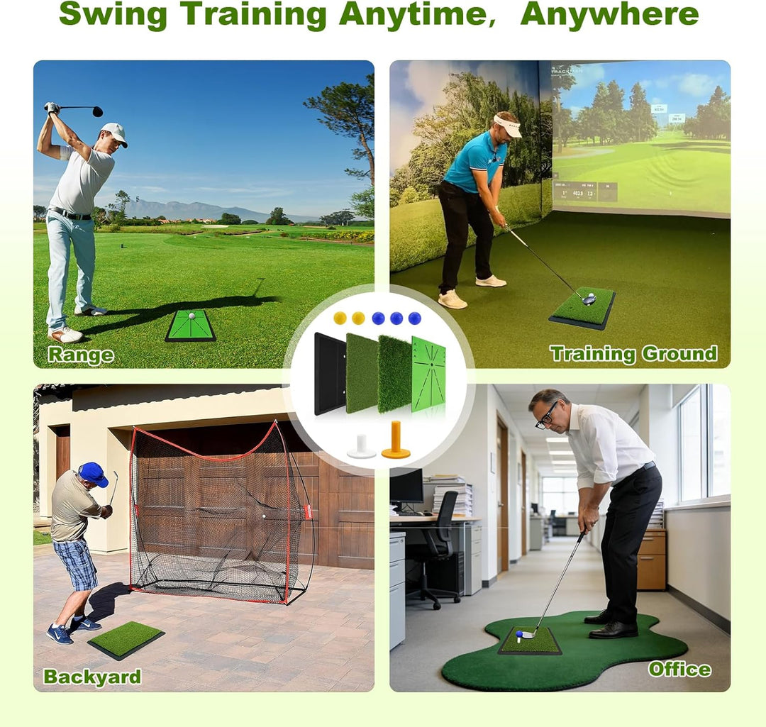 Golf-Trainingsmatte für präzisen Schwung – Swing-Pfad-Feedback, Ballkontrolle & Treffgenauigkeit ver