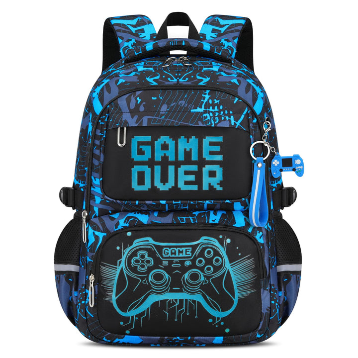 Schulrucksack Jungen Teenager, Schultasche Kinder mit Reflektoren für 3. bis 7. Klasse, Schulranzen