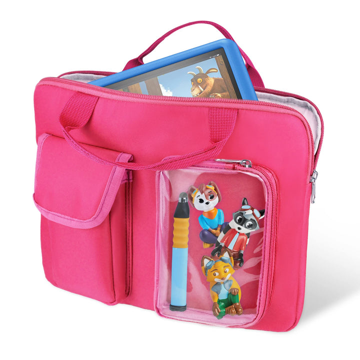Annmore Tasche für Edurino Stift und für 2 bis 3 Figuren, Kinder Tablet Tasche kompatibel mit Lexibo