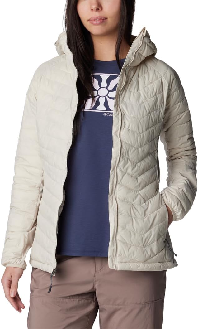 Columbia Damen Powder Pass Daunenjacke mit Kapuze XS Dark Stone, XS Dark Stone