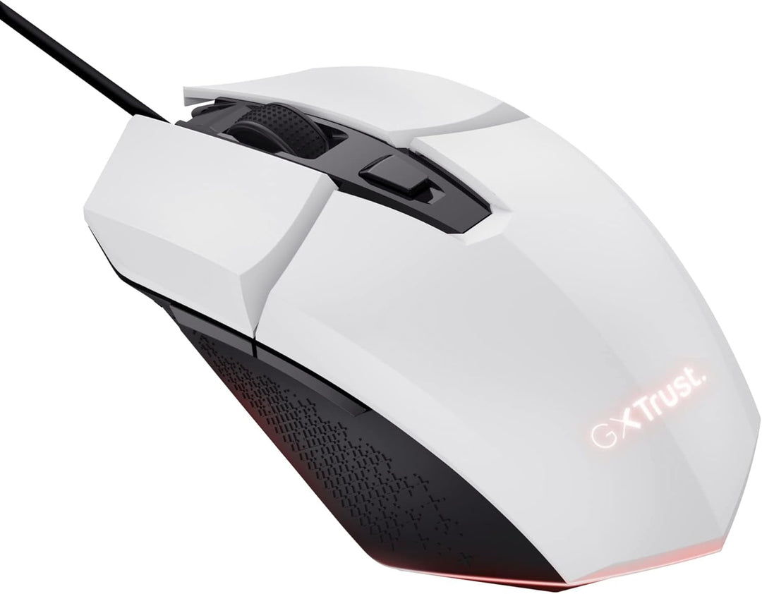 Trust Gaming GXT 109W Felox Gaming Maus mit 6 Programmierbare Tasten, Mehrfarbige LED-Beleuchtung, 2