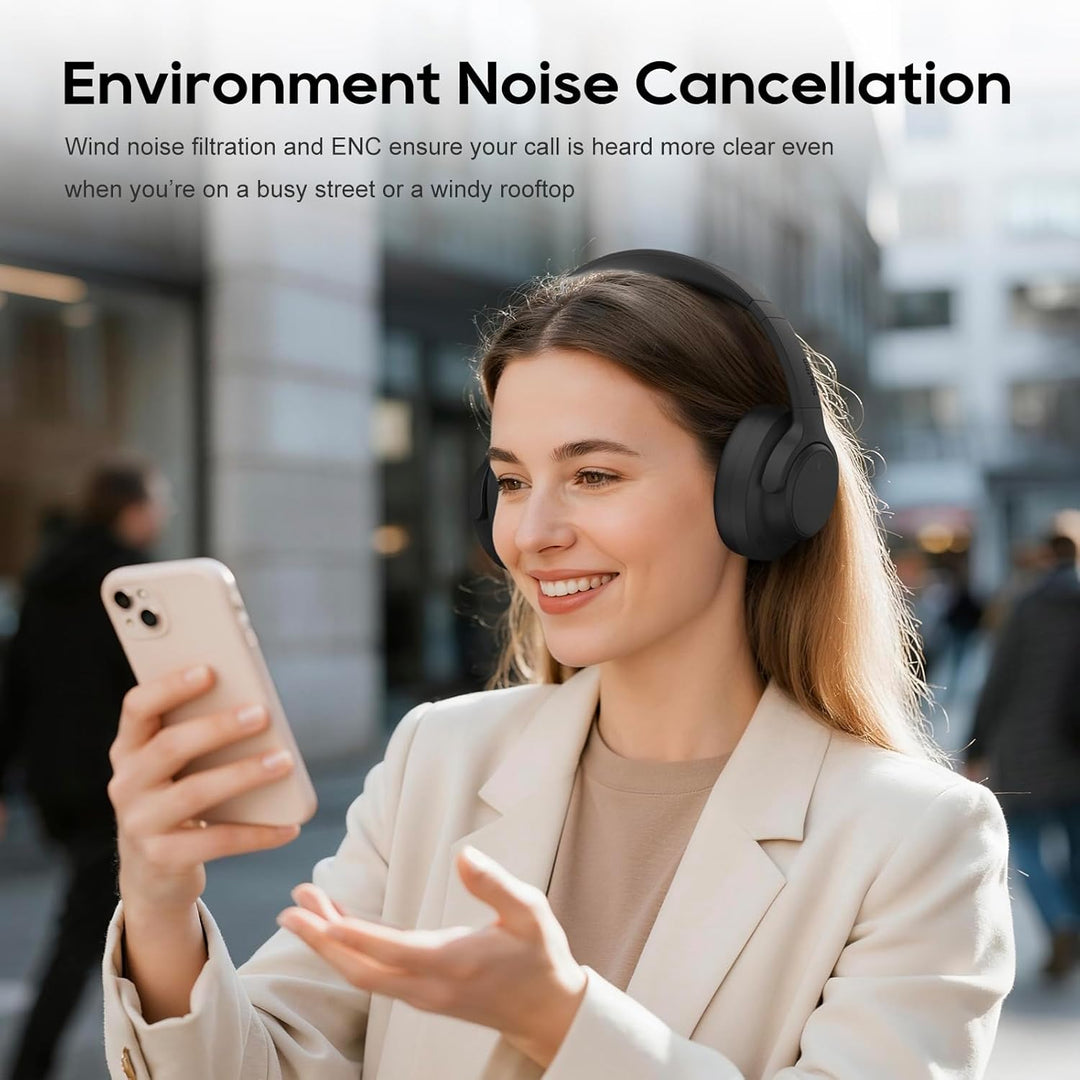 Srhythm NiceComfort 15 (2. Generation) Hybrid-Kopfhörer mit Geräuschunterdrückung, Bluetooth 6.0, mi