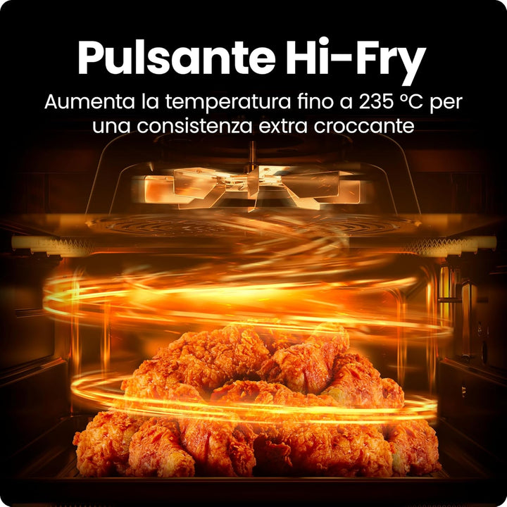 Chefman 3.8L Heissluftfritteuse, schnell & einfach, kompakte Heissluftfritteuse mit Hi-Fry Technolog
