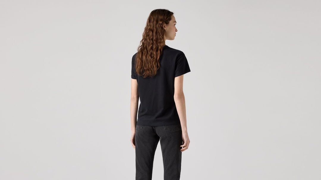 Levi's Damen Perfect Tee T-Shirt XXS Mineral Black, XXS Mineral Black