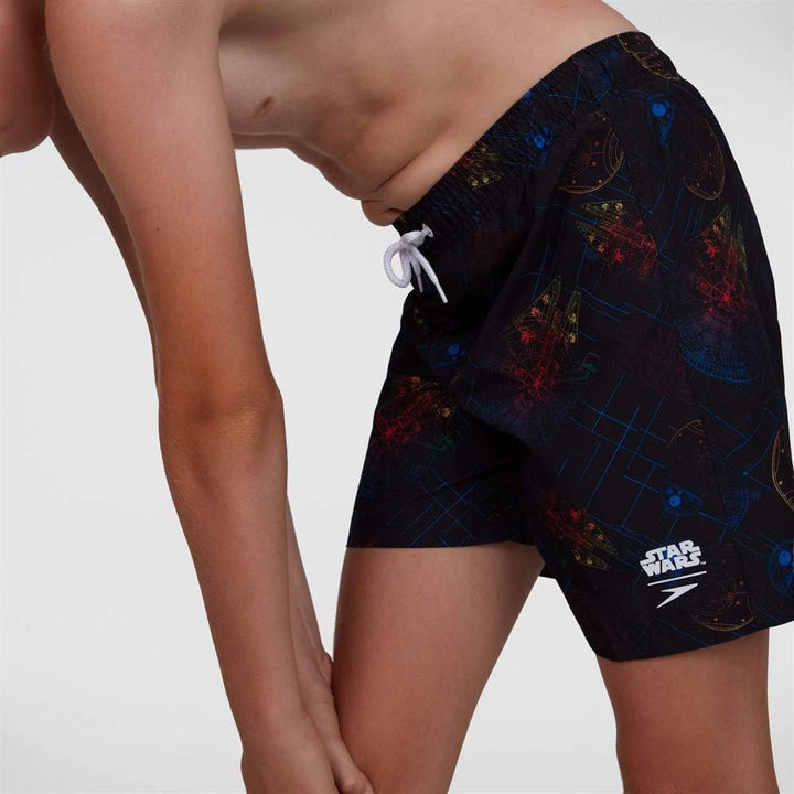 Speedo Jungen Star Wars Allover 15" Ws Schwimm-Slips L Psycho-schwarz, Rot, Mango, Weiss, L Psycho-s