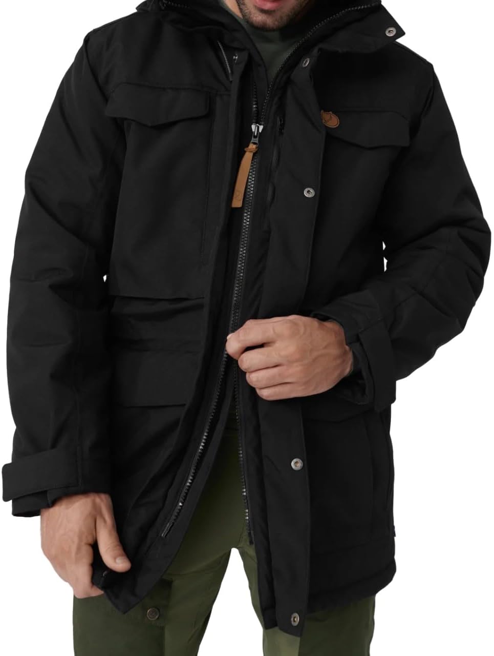 FJALLRAVEN Herren Nuuk Parka M parka S Schwarz, S Schwarz