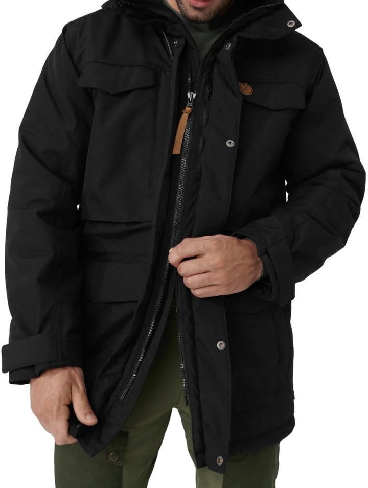 FJALLRAVEN Herren Nuuk Parka M parka S Schwarz, S Schwarz