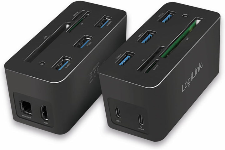 LogiLink UA0370 - USB-C Multiport Mini Dock 10-in-1-Anschluss, mit PW (Power Delivery), schwarz