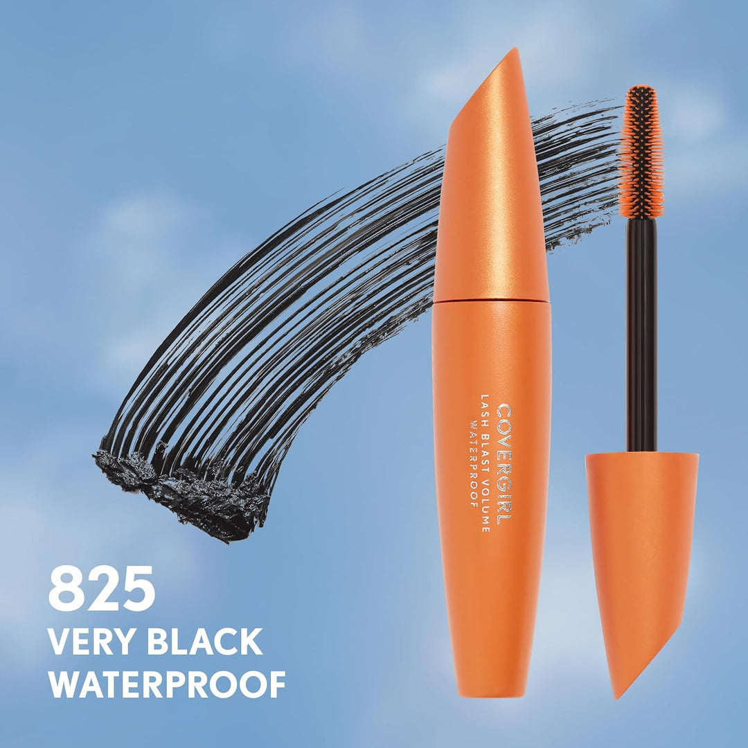 CoverGirl LashBlast Waterproof Mascara (Very Black) wasserfeste Wimperntusche, Volume