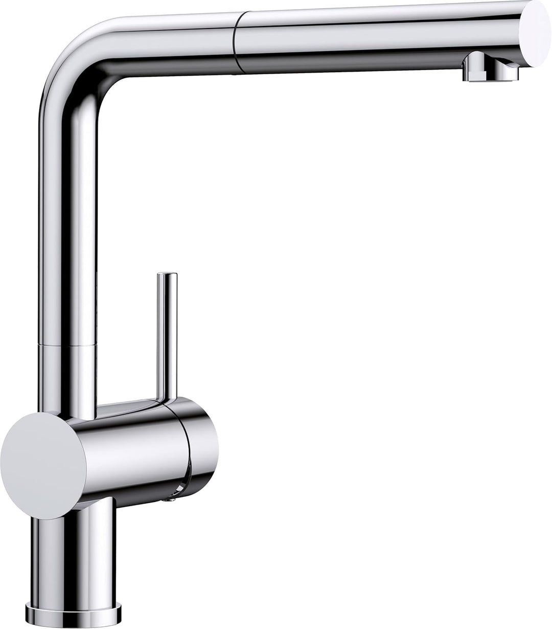 Blanco Linus-S Küchenarmatur, Chrom, 512402 Metallische Oberfläche Schlauchbrause Chrom, Metallische