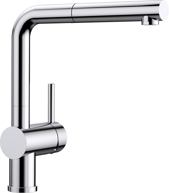 Blanco Linus-S Küchenarmatur, Chrom, 512402 Metallische Oberfläche Schlauchbrause Chrom, Metallische