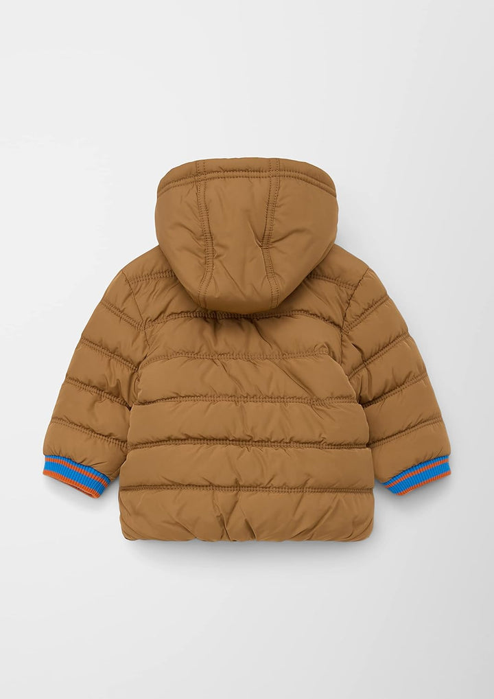 s.Oliver Unisex - Baby Steppjacke mit Fleecefutter 68 Brown, 68 Brown
