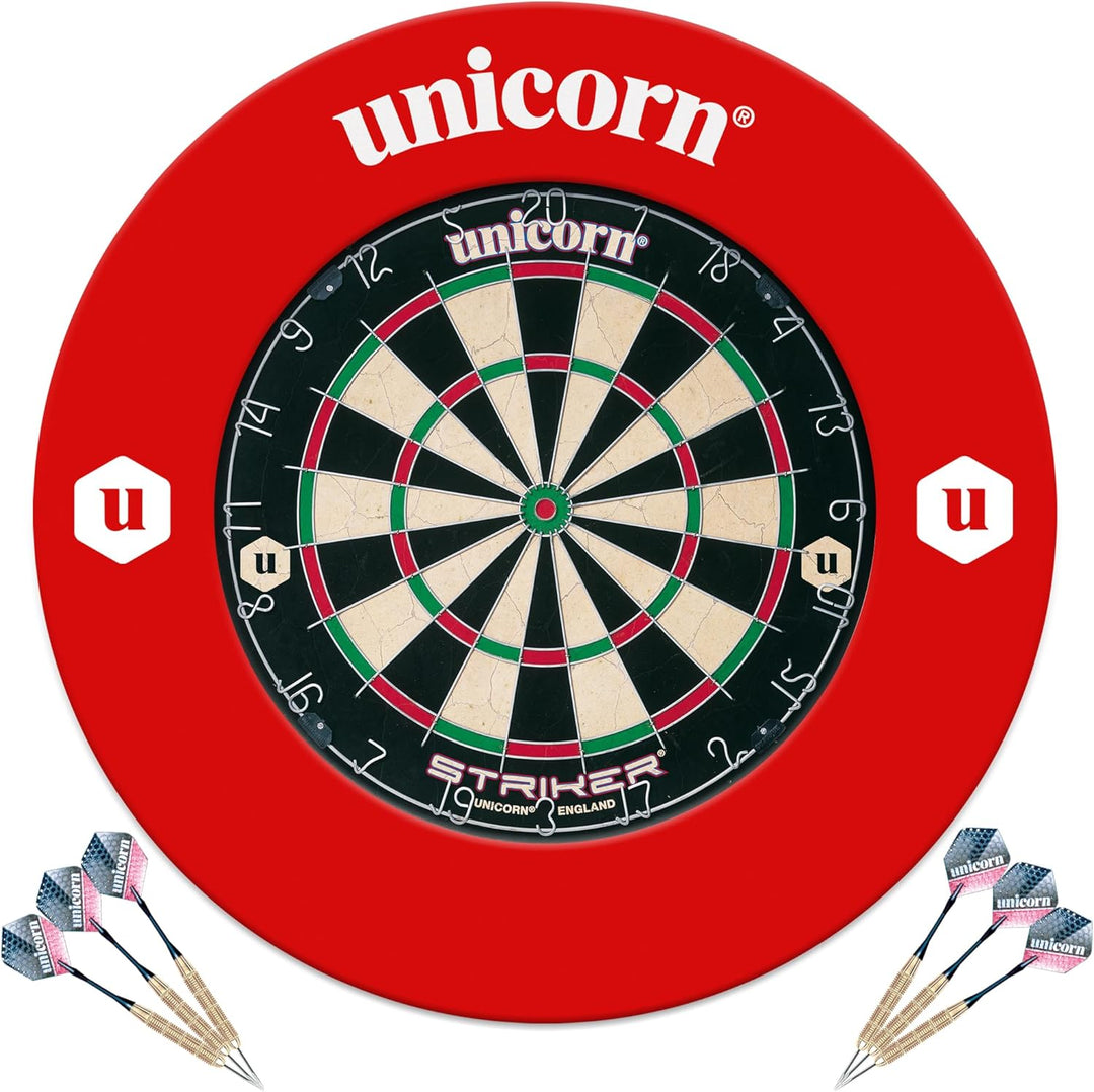 UNICORN Striker Board & Surround Heimdartszentrum Einheitsgrösse Rot, Einheitsgrösse Rot