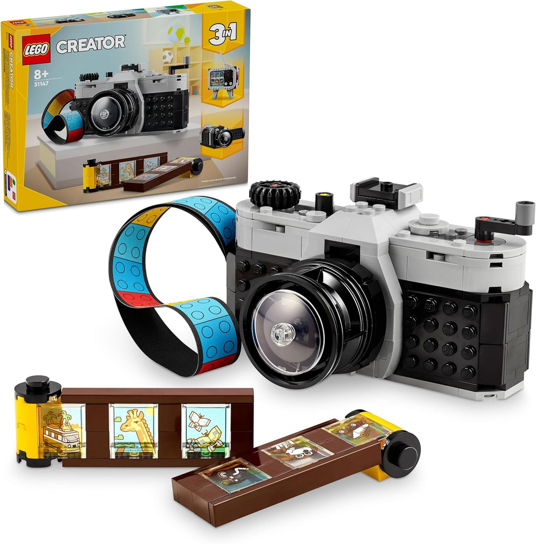 LEGO Creator 3in1 Rollschuh Spielzeug für Mädchen und Jungen & Creator 3in1 Retro Kamera Spielzeug m