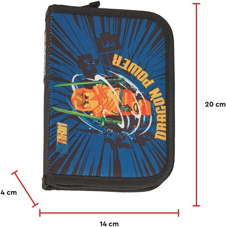 SKANDO BAGS Lego Pencil Box with Contents 20085-2404, Unisex Pencil Cases, Blue, One Size EU Lego Ni
