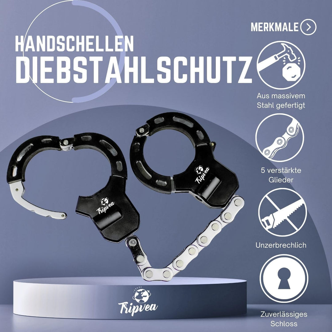 Diebstahlsicherung für Elektroroller, Fahrrad, Kinderwagen, widerstandsfähiges Vorhängeschloss, Dieb