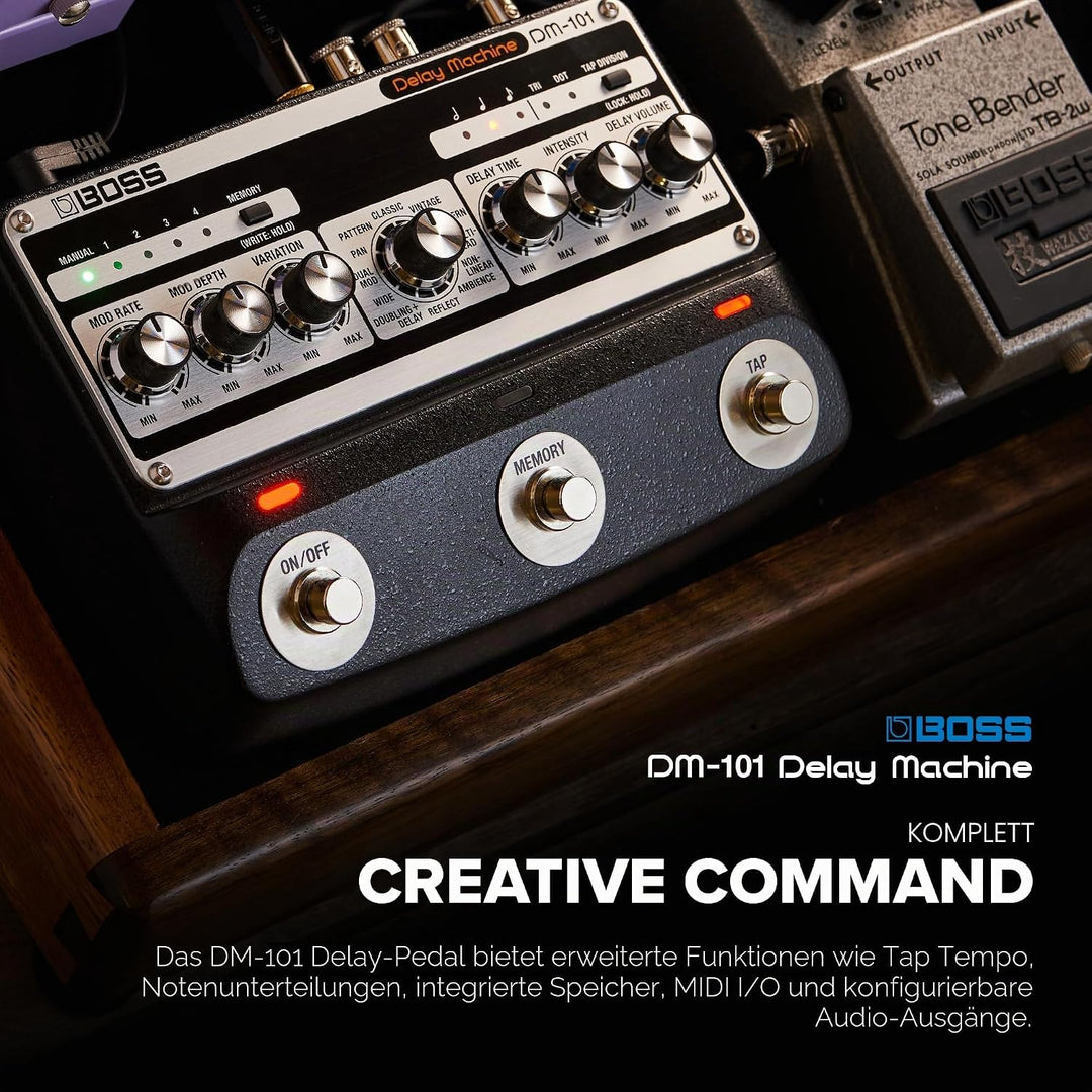Boss DM-101 Delay Machine Analoges Effektgerät Pedal für Gitarre