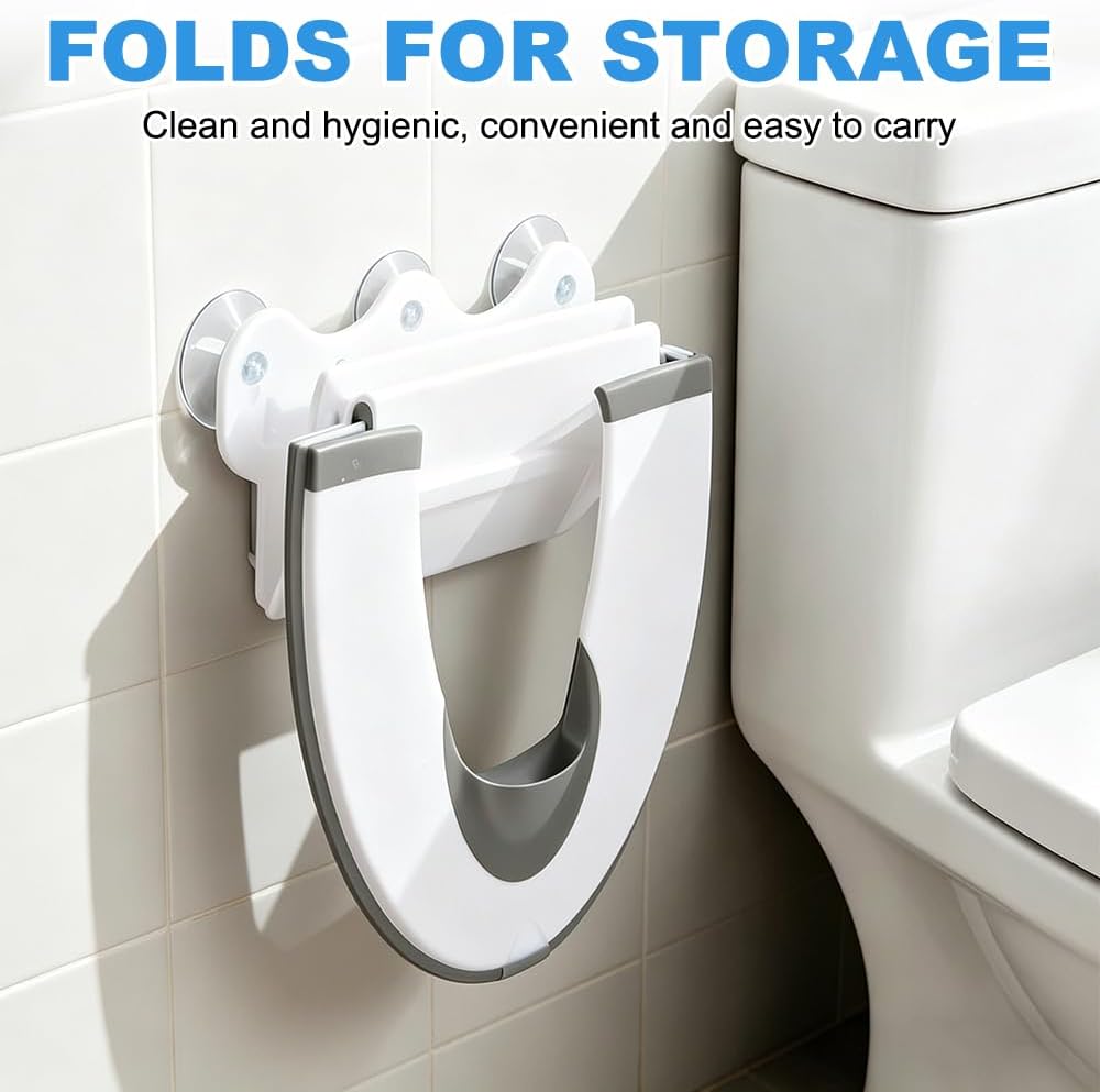 Faltbarer Toilettensitz Kinder, Tragbarer WC Sitz Kinder, Anti-Rutsch Toilettenaufsatz kinder Toilet