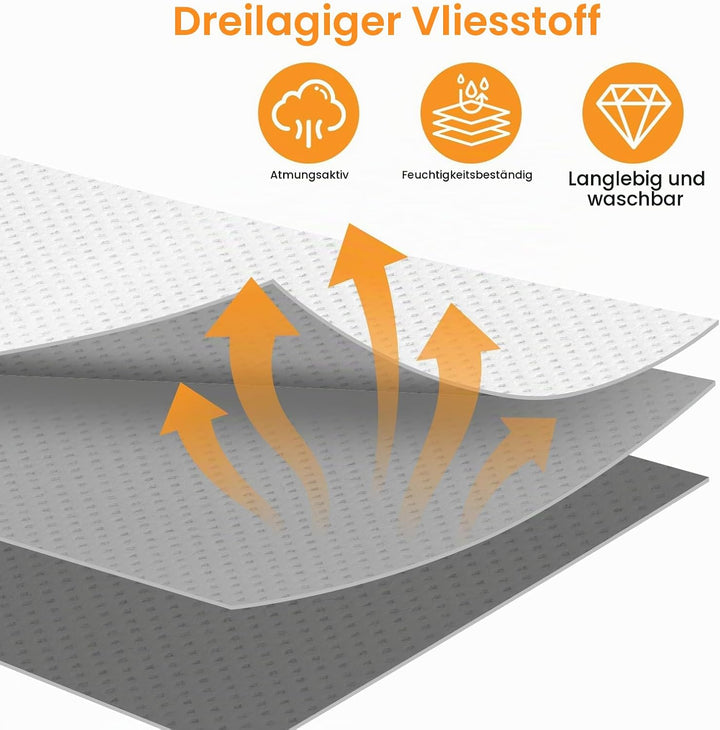Cozary 3 Stück 60L Unterbett Aufbewahrungsbox, Faltbare Aufbewahrungstasche mit Deckel und Klaren Fe