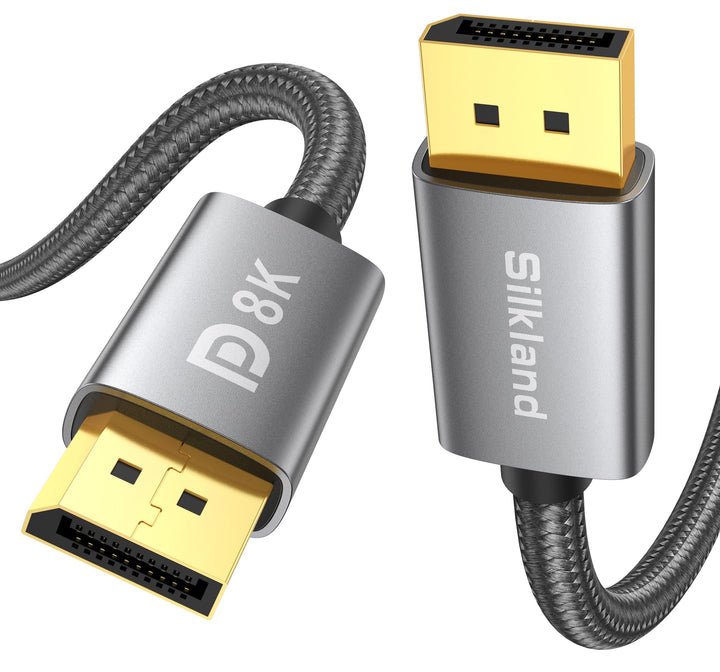 Silkland Displayport Kabel 1.4 240Hz 5M 4K@144Hz, 2K@240Hz, 2K@165Hz, 8K@60Hz, HBR3 32.4Gbps, HDR, D