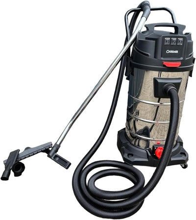 DeTec. Industriesauger 3000W Nass Trocken Sauger 100 Liter Edelstahl Behälter | Industrie Gewerbe St