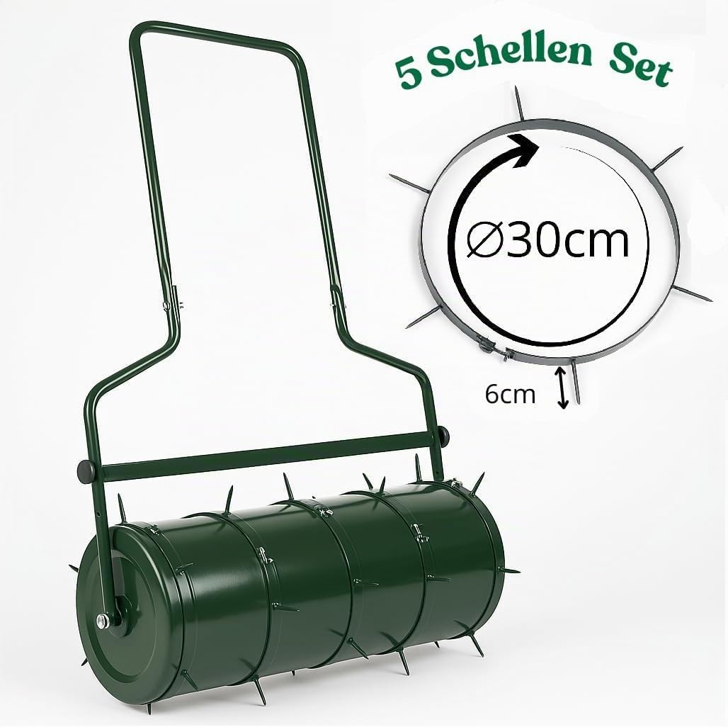 Rasen - Aerator SET für Walze Rasenlüfter Gartenwalze Spikes Metalldornen OHNE WALZE