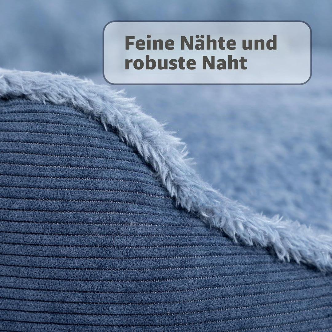 Hollypet Katzenbett Kleines Hundebett, Rundes Haustierbett für Katzen und Welpen, Weiches Schlafbett