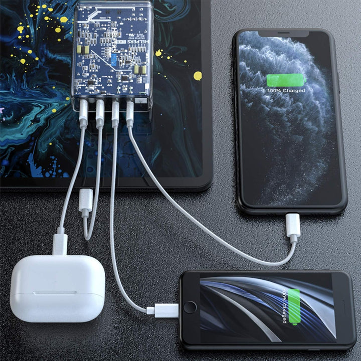 Helpers lab 30W 65W 4-Port USB C Notebook Ladegerät mit Dualer PD PPS Netzteil Kompatibel mit USB C
