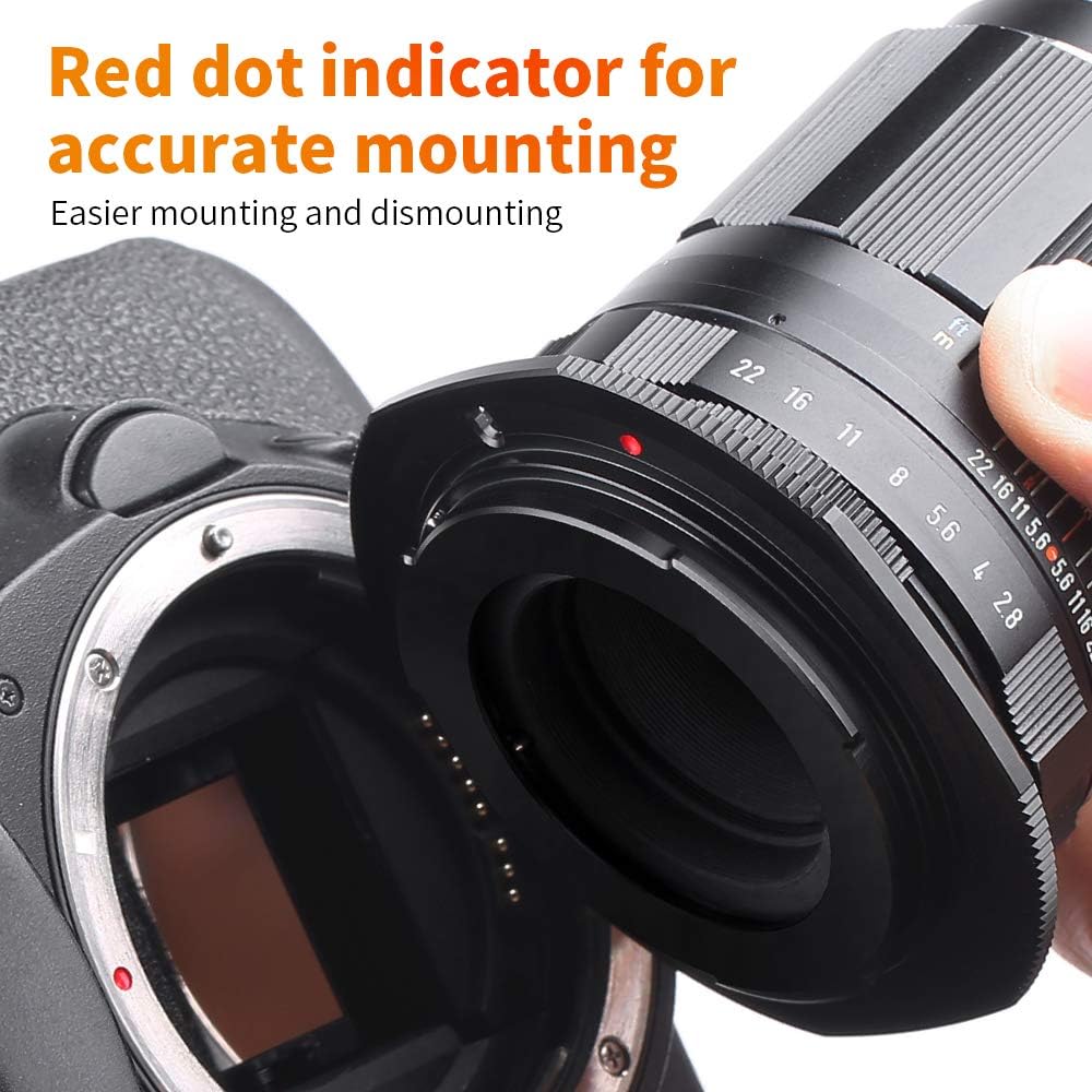 K&F Concept M10135 M42-Canon EOS Hochpräziser Adapterring Objektivadapter Objektiv Mount Adapter Rin