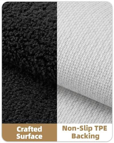 COLOR&amp;GEOMETRY Kleine Badteppiche rutschfest Waschbar Absorbierende Badvorleger Weiche Badezimmertep