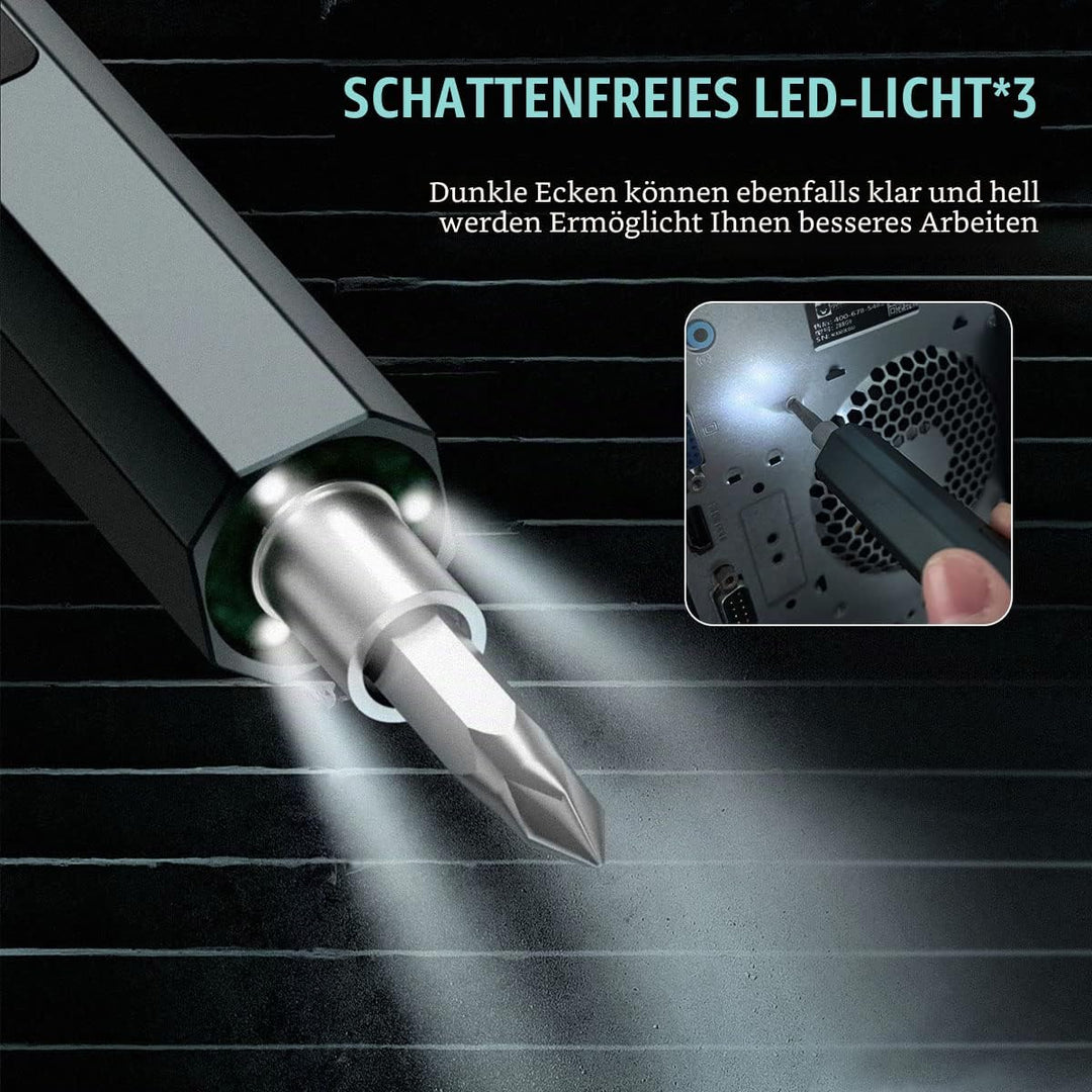 Elektrischer Schraubendreher, 66 in 1 Multifunktionsschraubendreher Präzision Schraubendreher Sets m