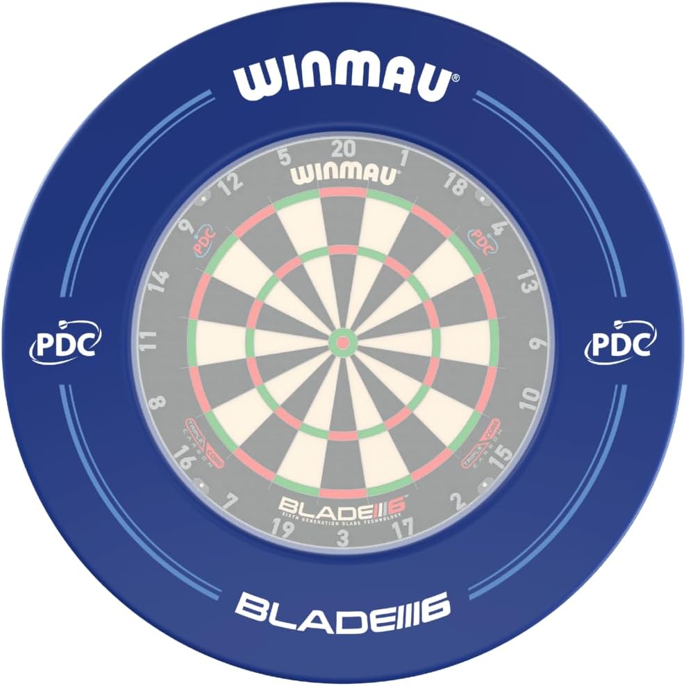WINMAU Dartscheiben-Einfassungen blau PDC Blue, blau PDC Blue