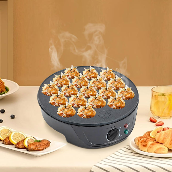 Hersteller Takoyaki 750W, Elektrische Maschine 18-Loch für Takoyaki Bälle, Takoyaki Grill Tablett, K