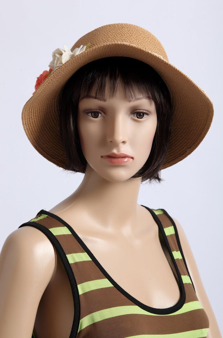 EurotonDisplay sitzende Schaufensterpuppe mit 2 Perücken gratis SF-6 beweglich