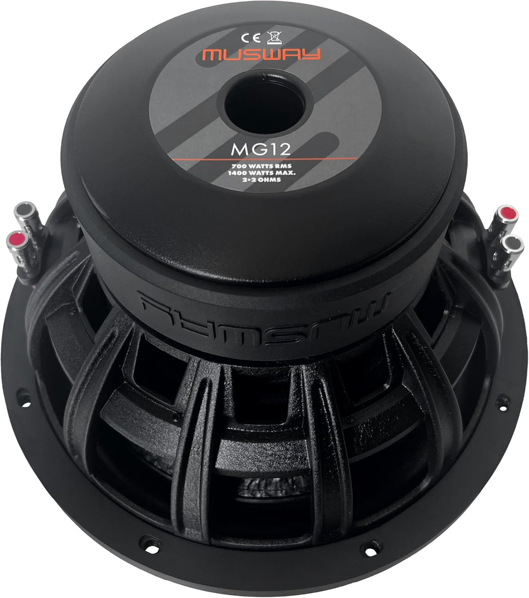 Musway MG12-30 cm (12") Sound Quality Car-HiFi Subwoofer | Auto-Subwoofer-Chassis mit 1400W max. - f