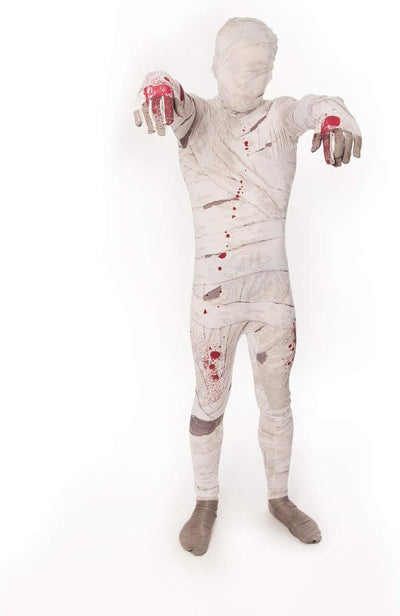 Morphsuits Mumie Kostüm Kinder, Monster Verkleidung, Faschingskostüm Jungen Mädchen - S (94cm-107 cm
