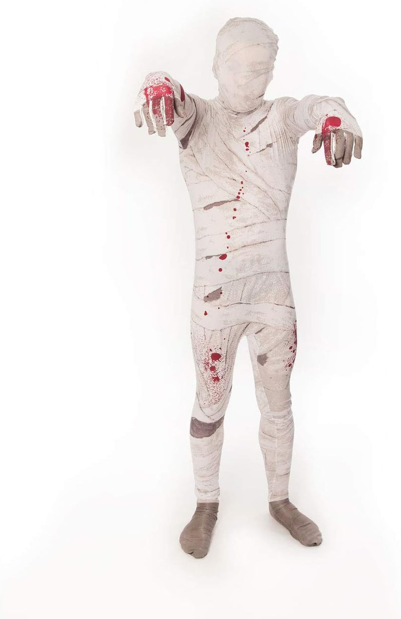 Morphsuits Mumie Kostüm Kinder, Monster Verkleidung, Faschingskostüm Jungen Mädchen - S (94cm-107 cm