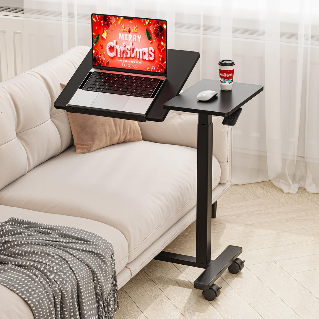 Dripex Beistelltisch höhenverstellbar und neigungsverstellbar mit Rollen, Pflegetisch für Bett, Comp