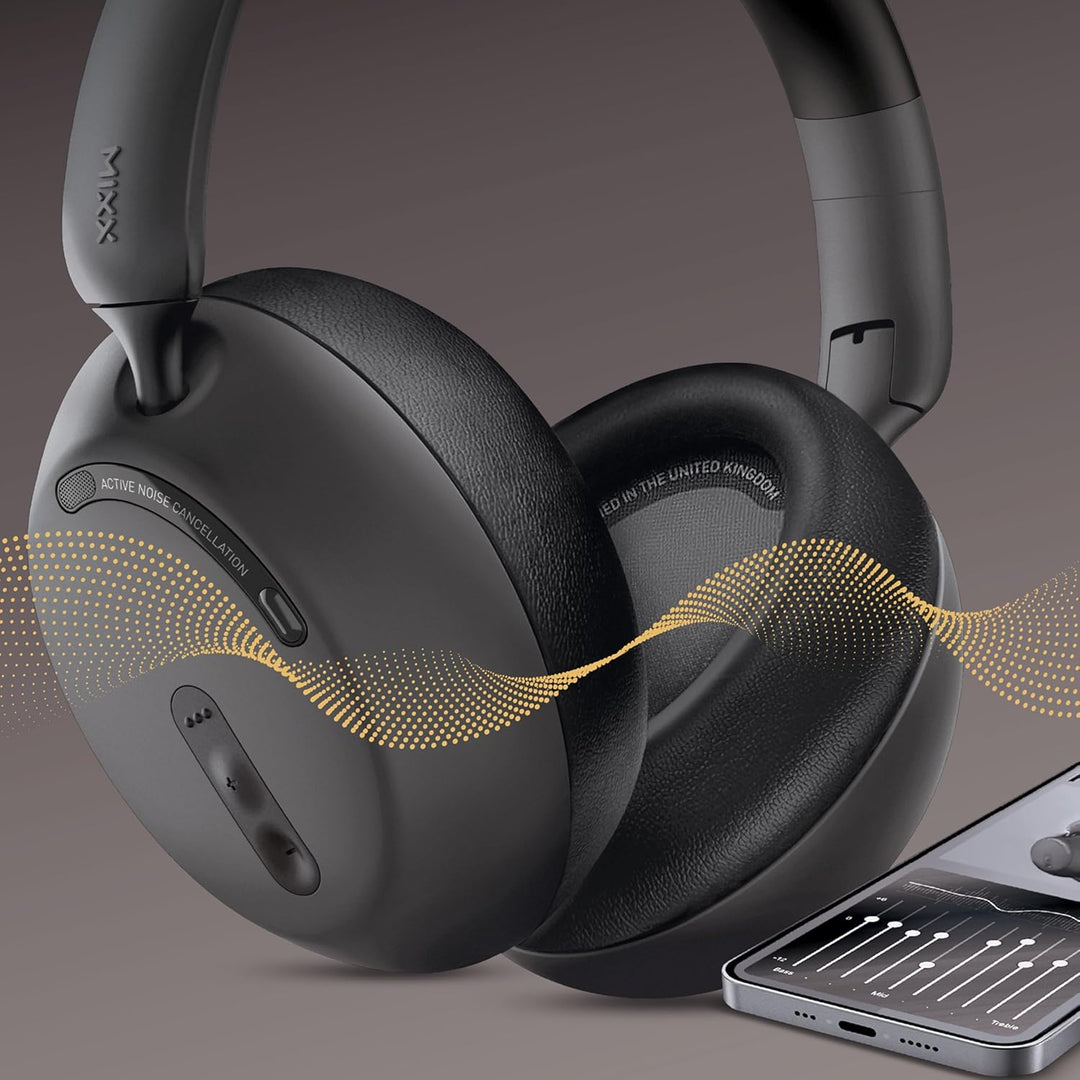 Mixx StreamQ D3 Over Ear ANC Wireless Kopfhörer Schwarz (schwarz), schwarz