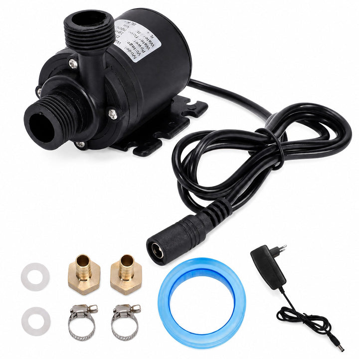 Fabater Bürstenlose Tauchwasserpumpe, 19 W, 800 L/h, 5 M Hub, Extrem Leise, mit Messinganschluss für