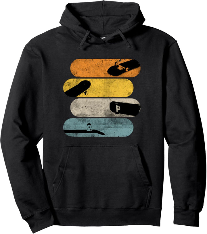 Skateboard Retro Skateboarder Decks Skating Skateboard Pullover Hoodie