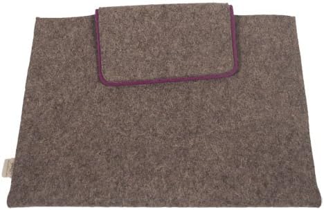 The Felt Store Laptoptasche aus Filz, meliert mit Fuchsia ca. 42 x 28 cm, für 15 Zoll Laptops, fuchs