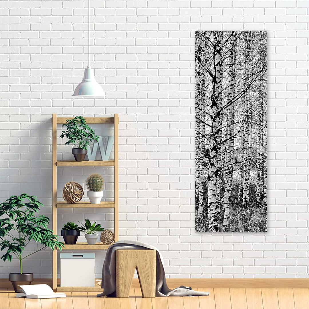 Feeby Leinwand Bilder - Natur - Wald - 50x150 cm- Deko Wohnzimmer - Wandbilder Schlafzimmer - Deko A