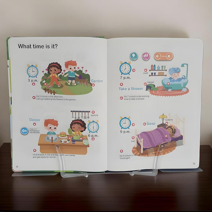 First English Words Book Sound, interaktives sprechendes Lernbuch, pädagogische Sprechbücher, Vokabe