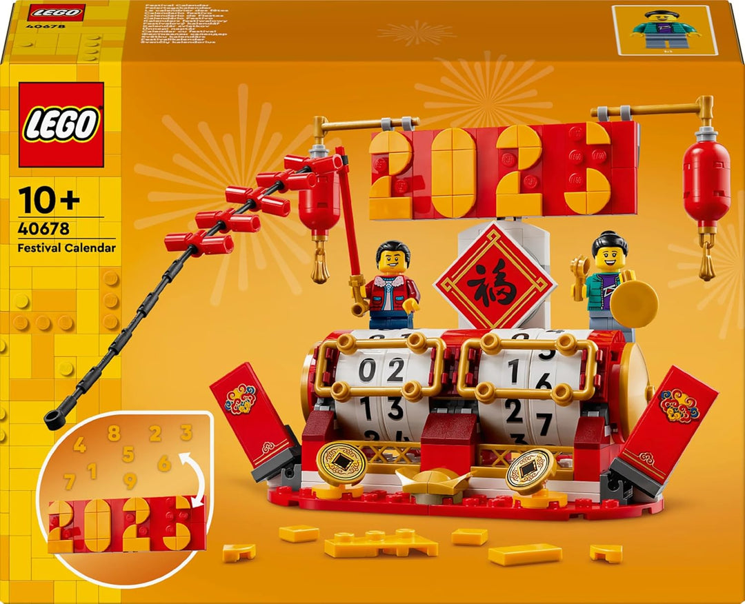 LEGO Feiertagskalender, Geschenk zu chinesischen Feiertagen für Jungen und Mädchen, Bauset zum Mondn
