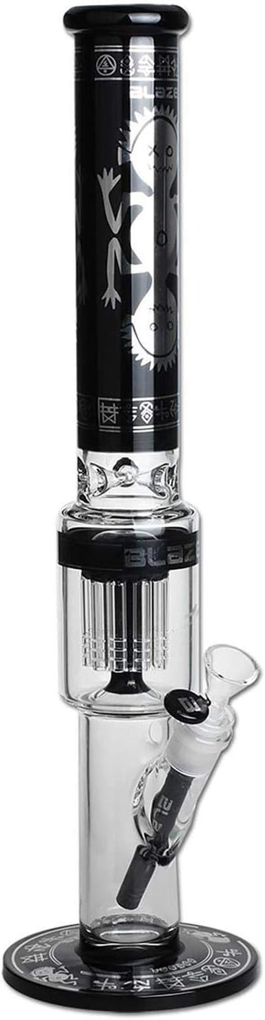 'Blaze''Voodoo' Ice-Bong mit 10-Arm Perkolator, Borosilikatglas, 480mm hoch, 69/51 mm Durchmesser, K