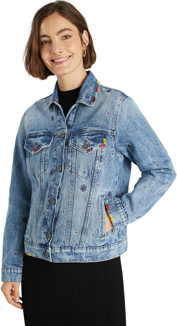 Desigual Damen Chaq_Julieta Denim Jacket XS Blau 5053, XS Blau 5053