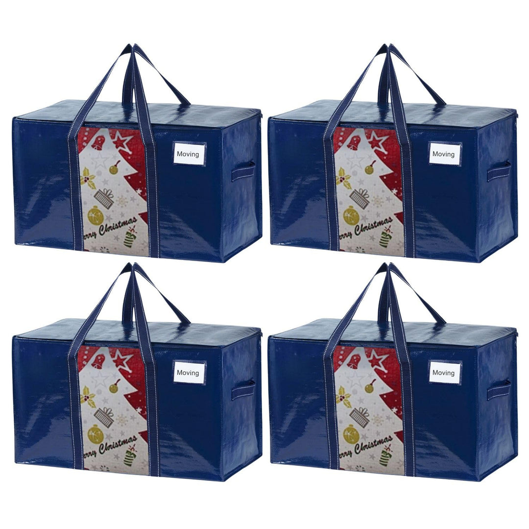 VENO Extra Grosse Umzugstasche, Aufbewahrungstaschen mit Reissverschluss,Aufbewahrungsbox mit Deckel