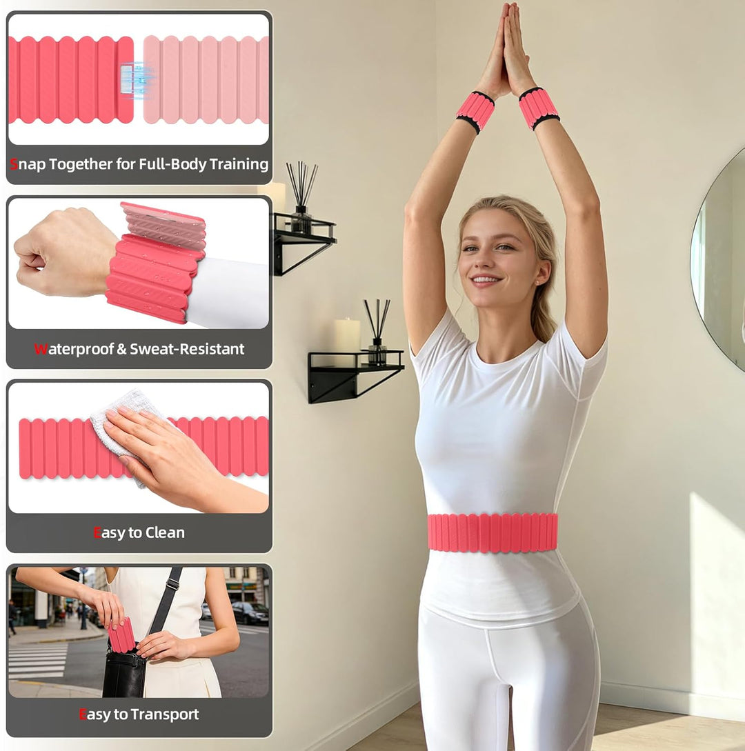 Abahub Magnetische Gewichte Hand Fuss Wrist Ankle Weights Handgelenk Gewichte für Beine und Arme Set